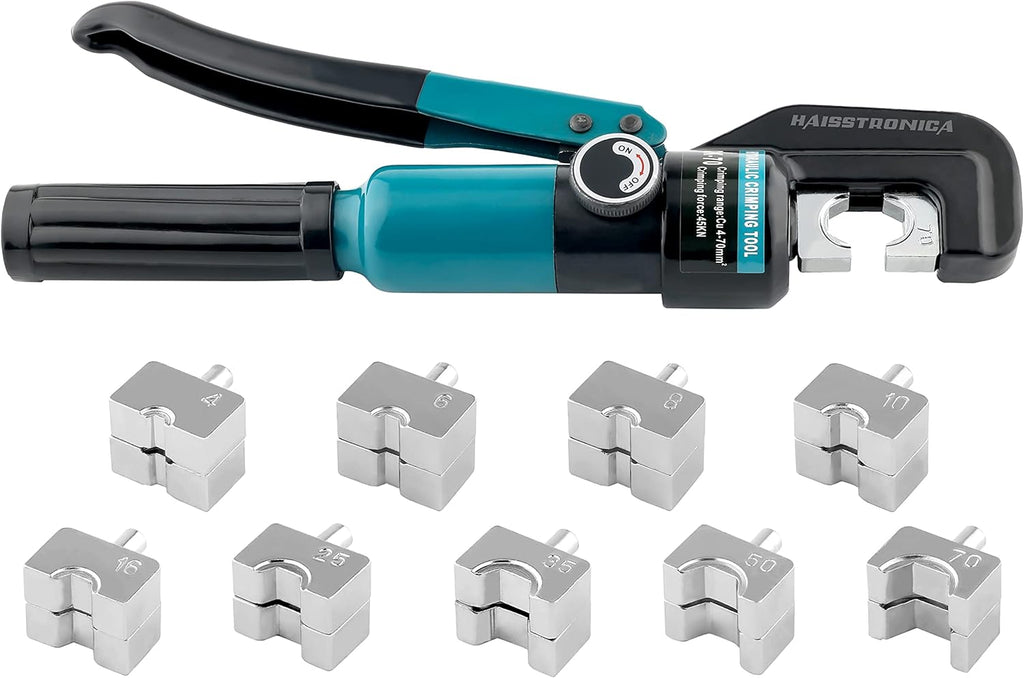 Hydraulic Battery Cable Lug Crimping Tool AWG 12-2/0 Y1668