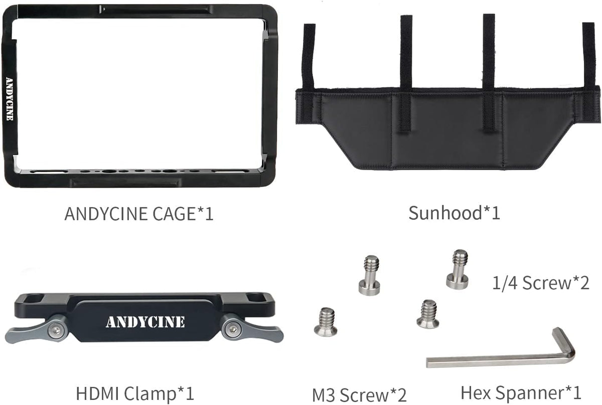 Monitor Cage with Sunhood and HDMI Cable Clamp C98123