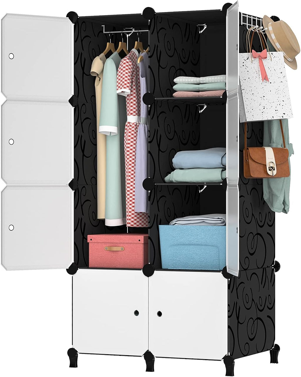 Portable Closet 12 Cube Storage Organizer Cabinet B5968