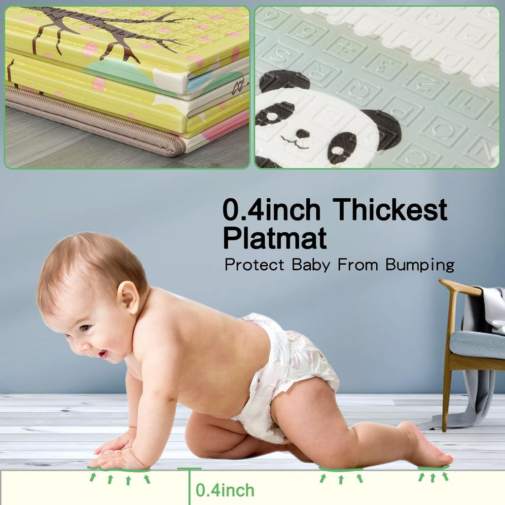 Reversible Foldable Foam Baby Play Mat with Travel Case G3635