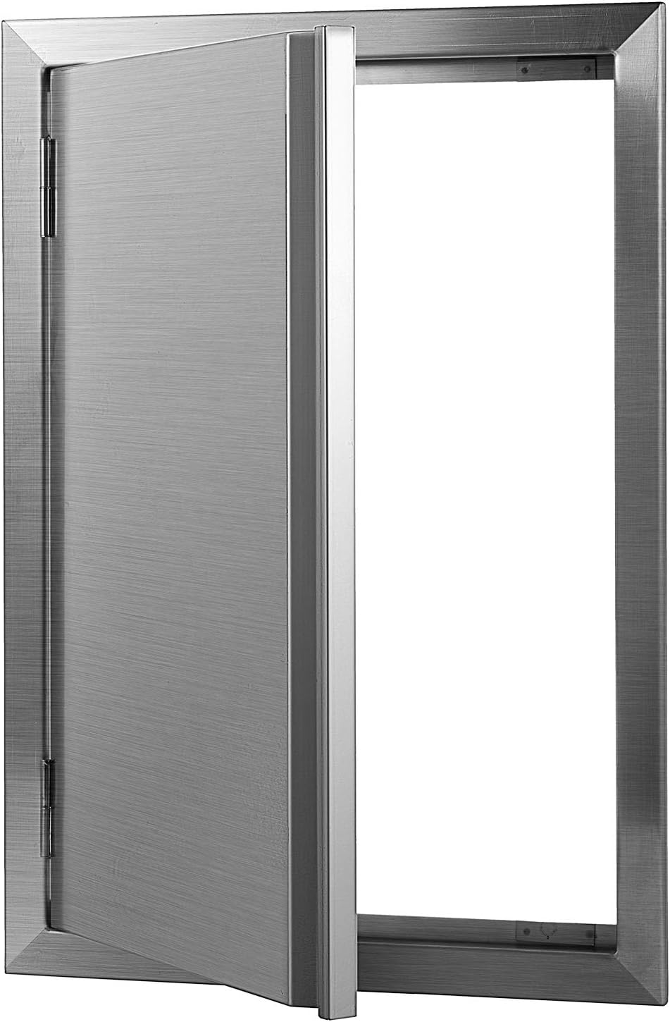 17 x 24 Inch Brushed Stainless Steel Outdoor Kitchen Door N341376