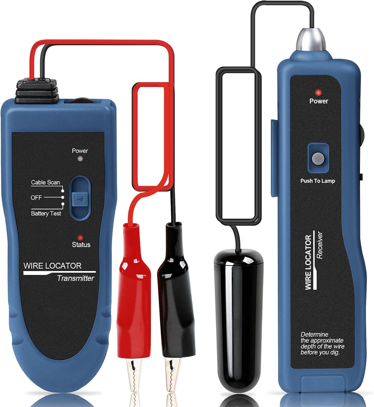 Underground Wire Locator Cable Tester with Rechargeable Battery L153