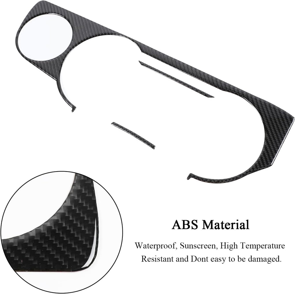 Carbon Fiber Dashboard Instrument Panel Trim Cover F174