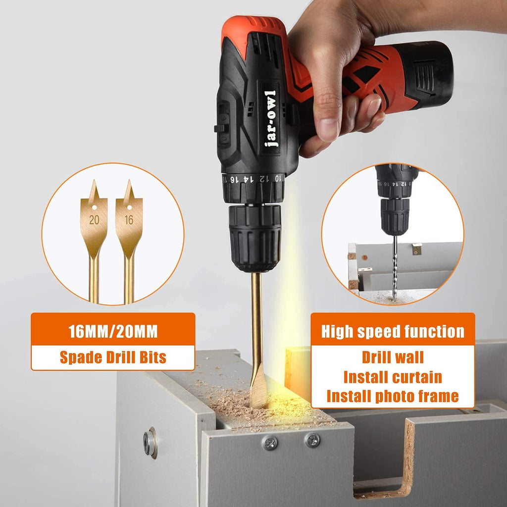 16.8V Cordless Drill Set with 2 Batteries Y418