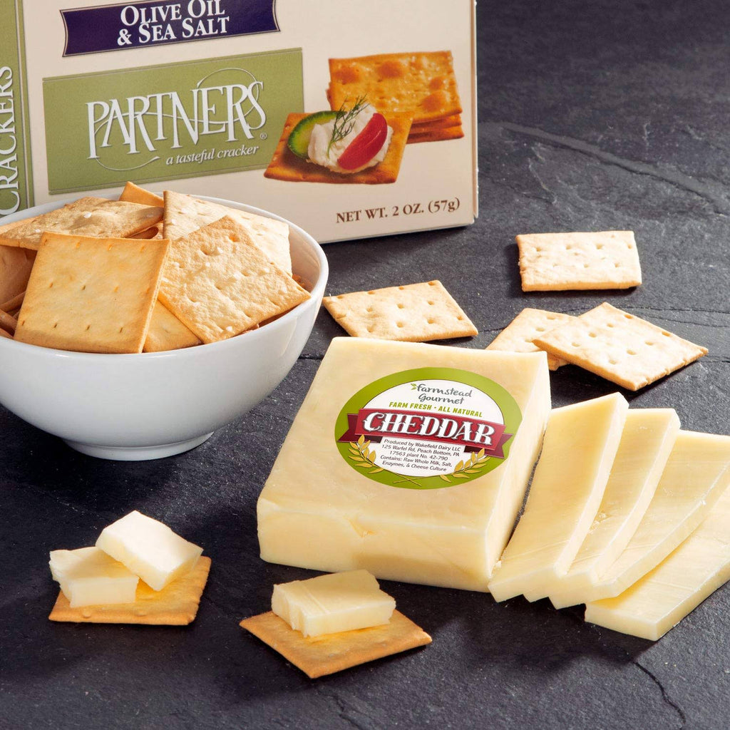 Fresh Fruit Basket Gift with Crackers, Cheese and Nuts S596