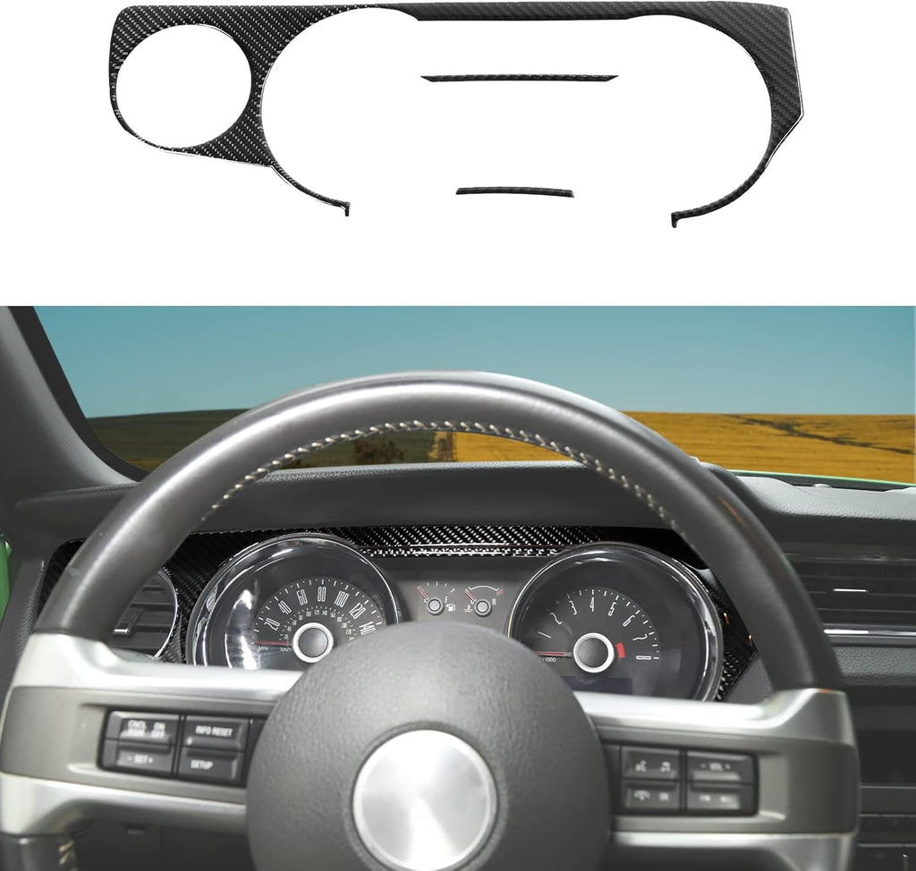 Carbon Fiber Dashboard Instrument Panel Trim Cover F174