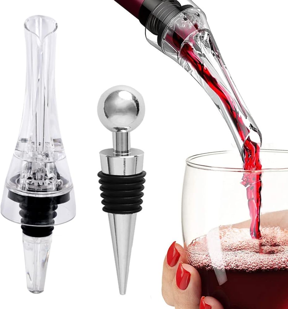 Wine Decanter Drying Stand with Cleaning Brush and Beads N4597
