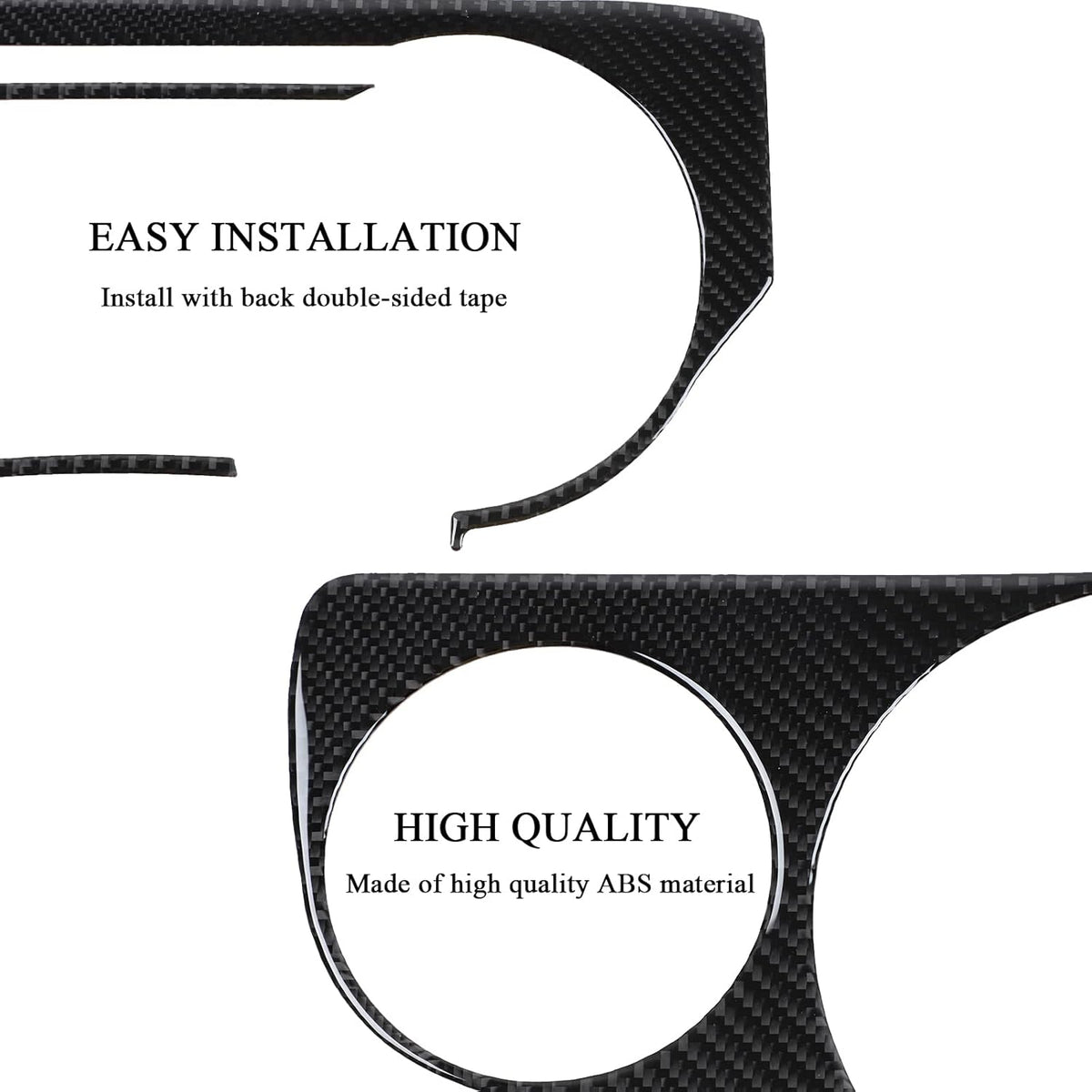 Carbon Fiber Dashboard Instrument Panel Trim Cover F174