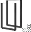 28'' Height 17.7'' Wide Black Metal Table Legs 2 PCS P580981