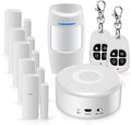 WiFi Alarm System 9 Pieces-Kit Wireless F802775