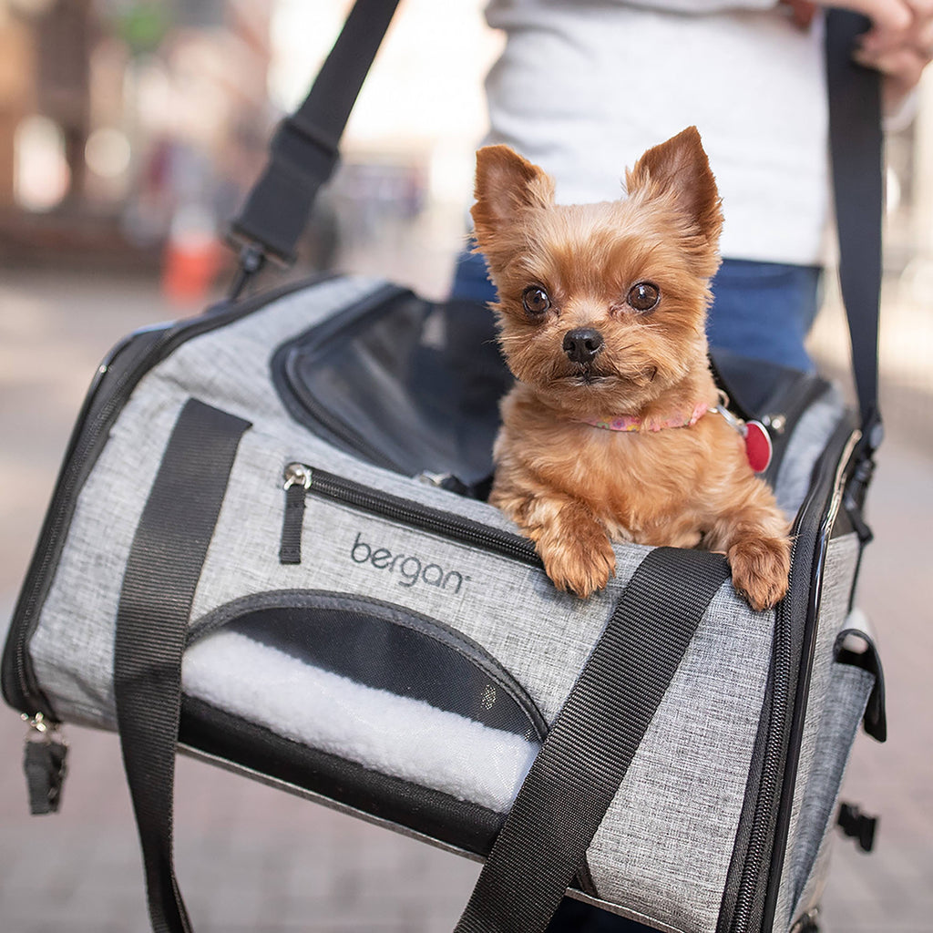 Pet Carrier 15.75 inchx12 inchx10.5 inch Heather Gray U1302
