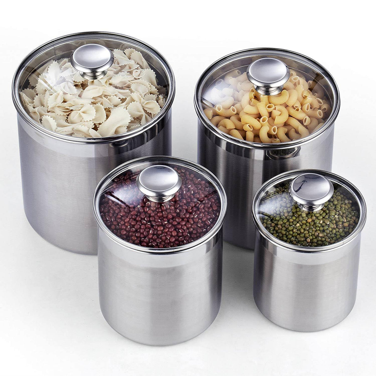 4-Piece Stainless Steel Canister Set B88558