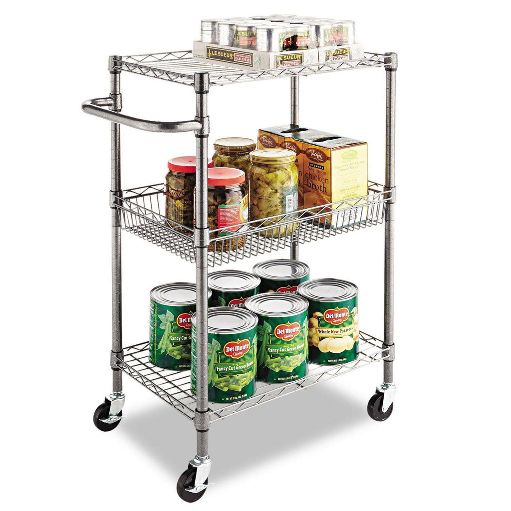 3-Tier Wire Rolling Cart U63949