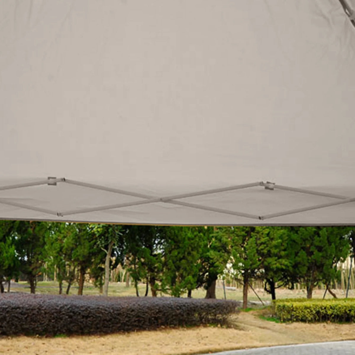 Beige 10' x 10' Pop-up Canopy Tent with Netting C40921