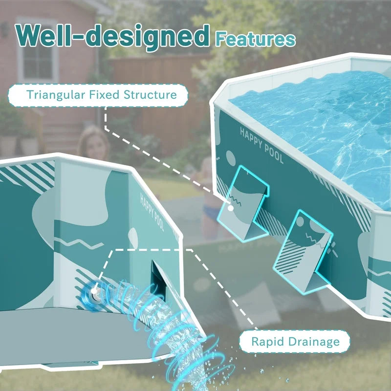 Foldable Above Ground Pool D819219
