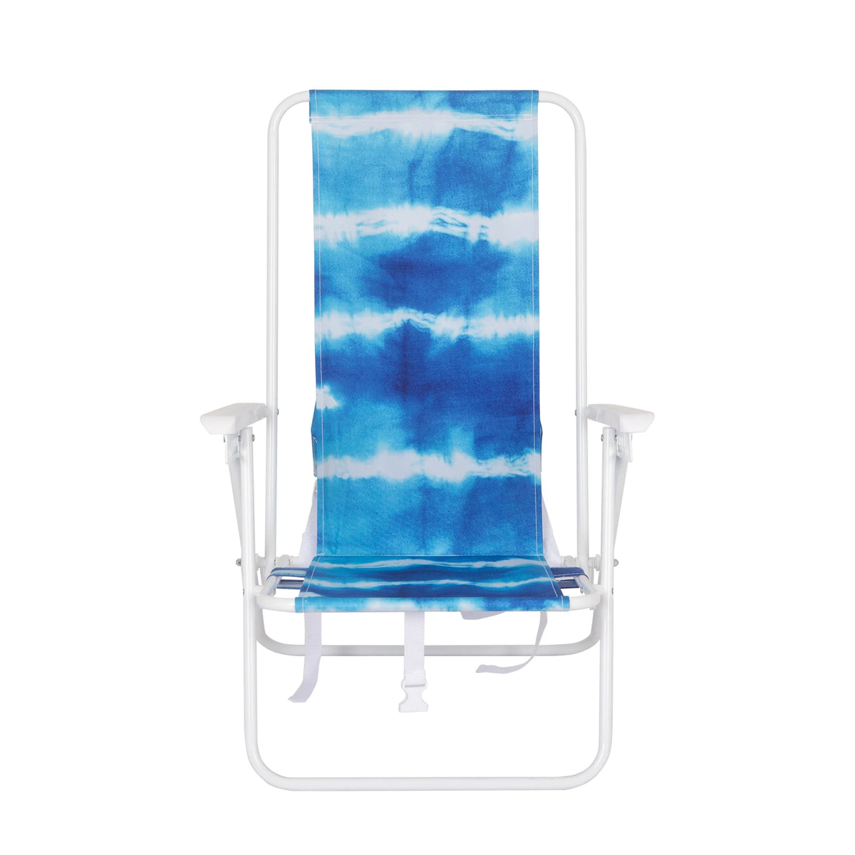 Blue High Back Reclining Backpack Beach Chair U536