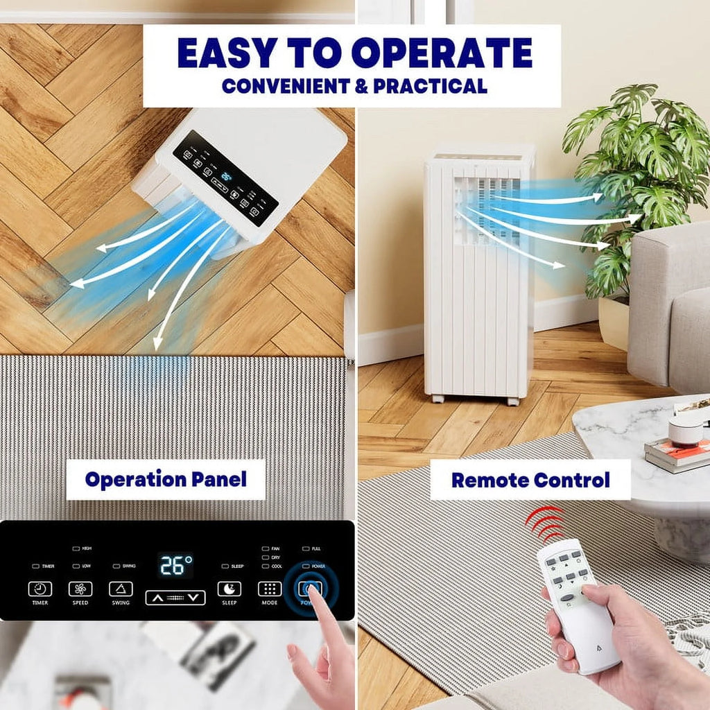 3-In-1 Portable Air Conditioner 5,000 BTU with Remote O78386