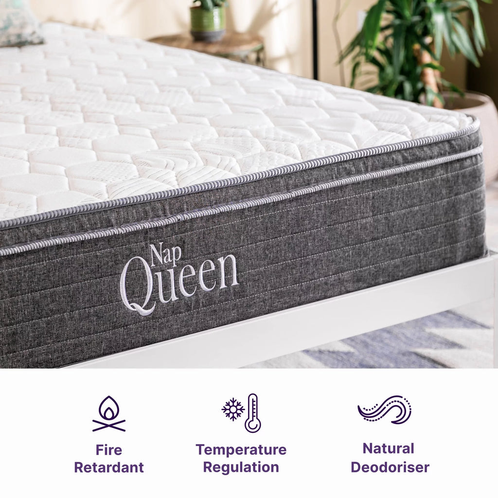 8 Medium Firm Hybrid Memory Foam Pocket Spring Mattress Full Size V8851