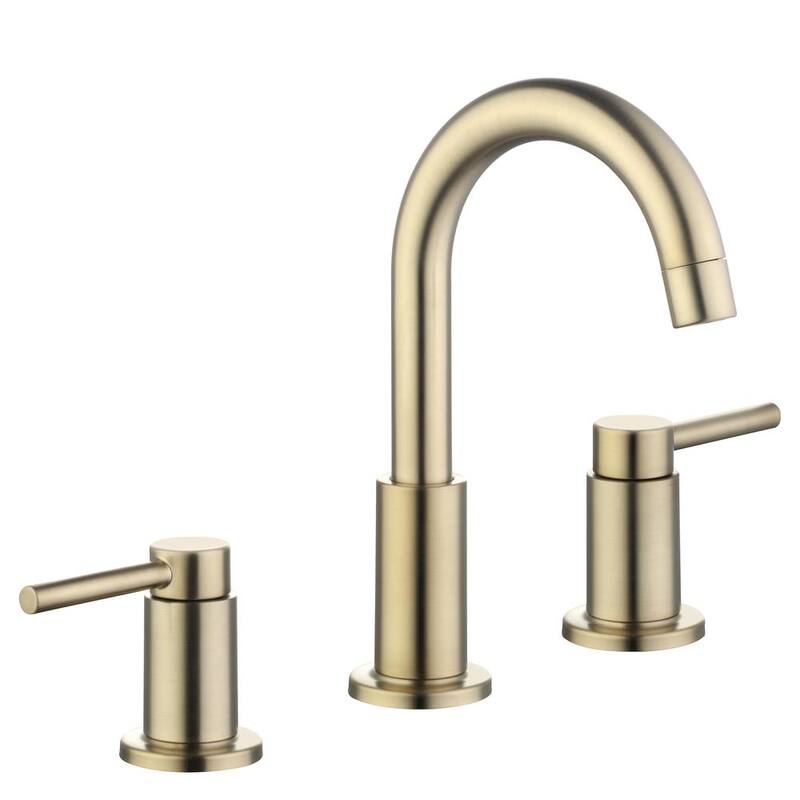 8 in. Widespread Double-Handle High-Arc Bathroom Faucet Matte Gold G84608