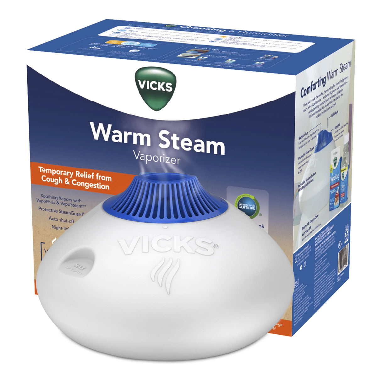 White Warm Steam Vaporizer Humidifier A705811