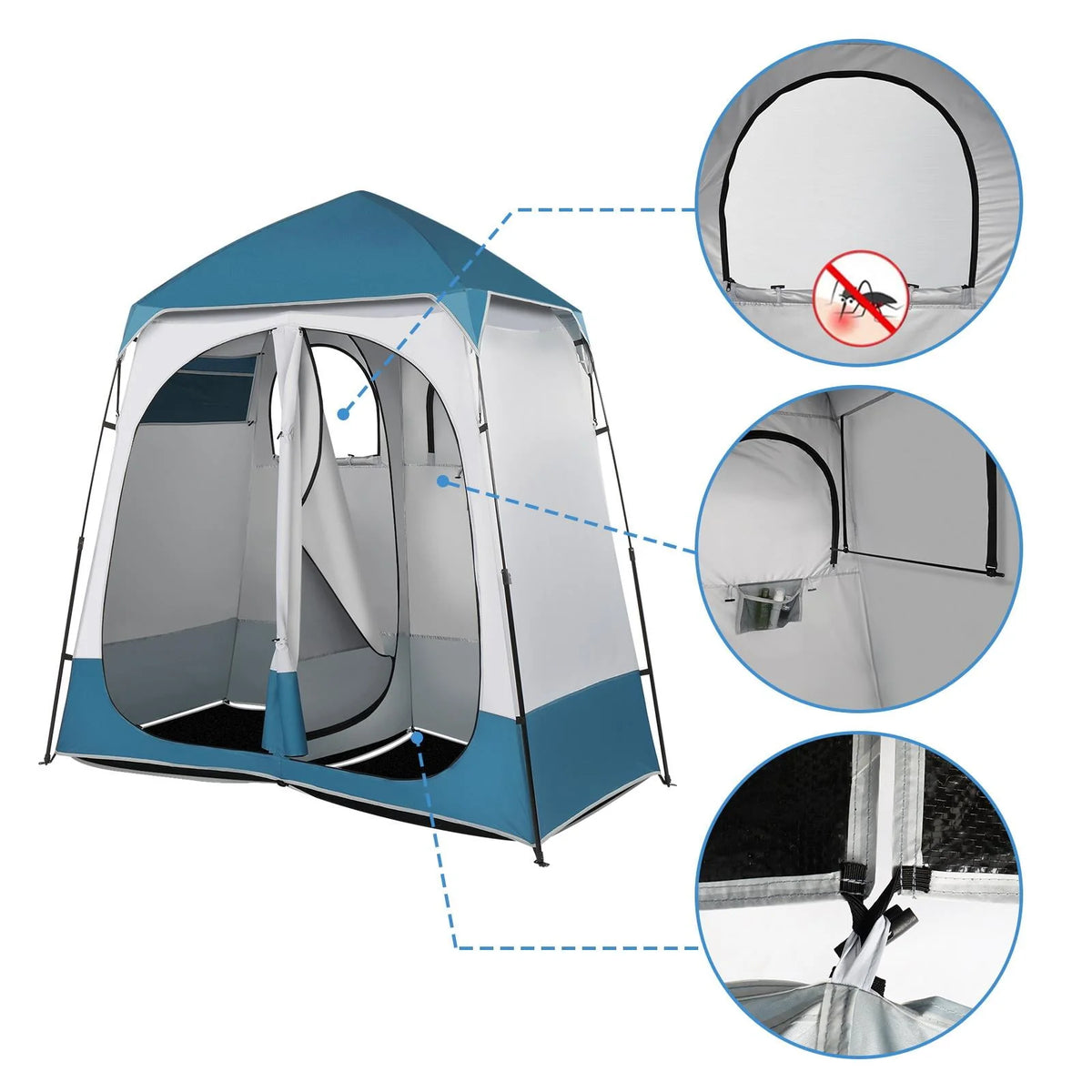 Waterproof Pop Up Camping Tent with Rainfly N690
