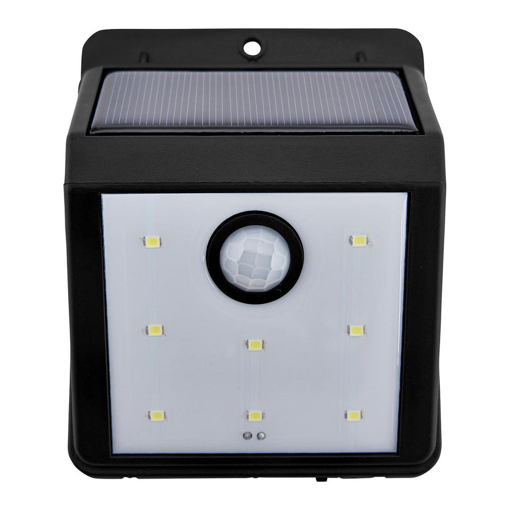 115 Lumen Wall-Mount Solar Security Light, Black Z3046