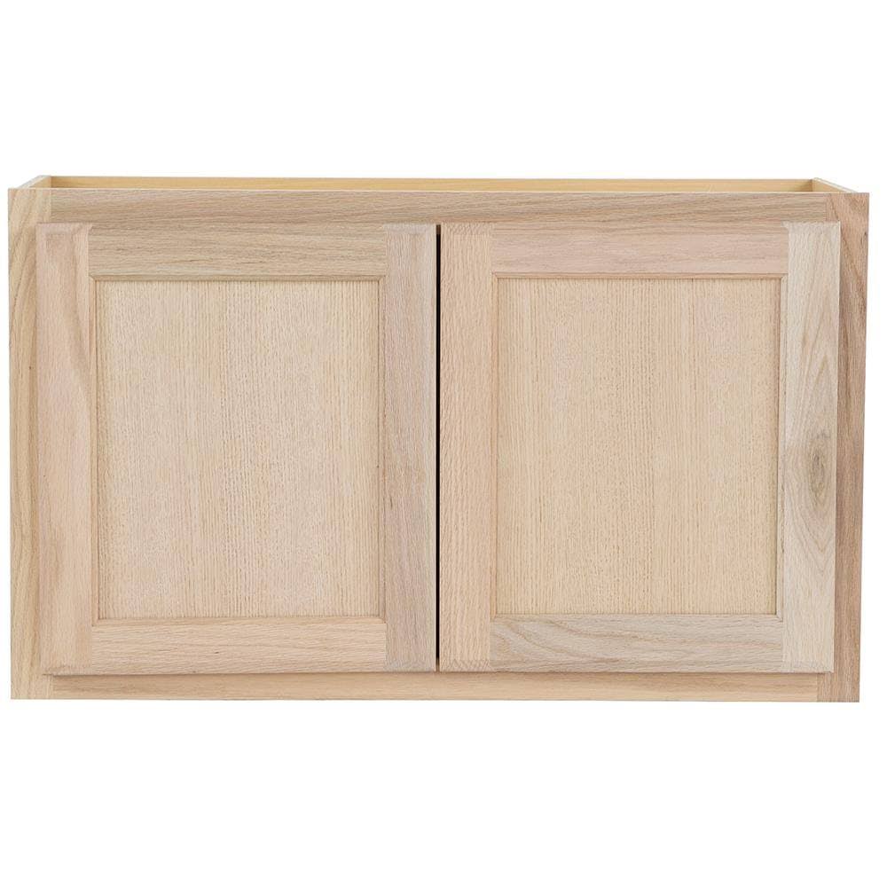 Natural Unfinished Oak Wall Cabinet Y411878