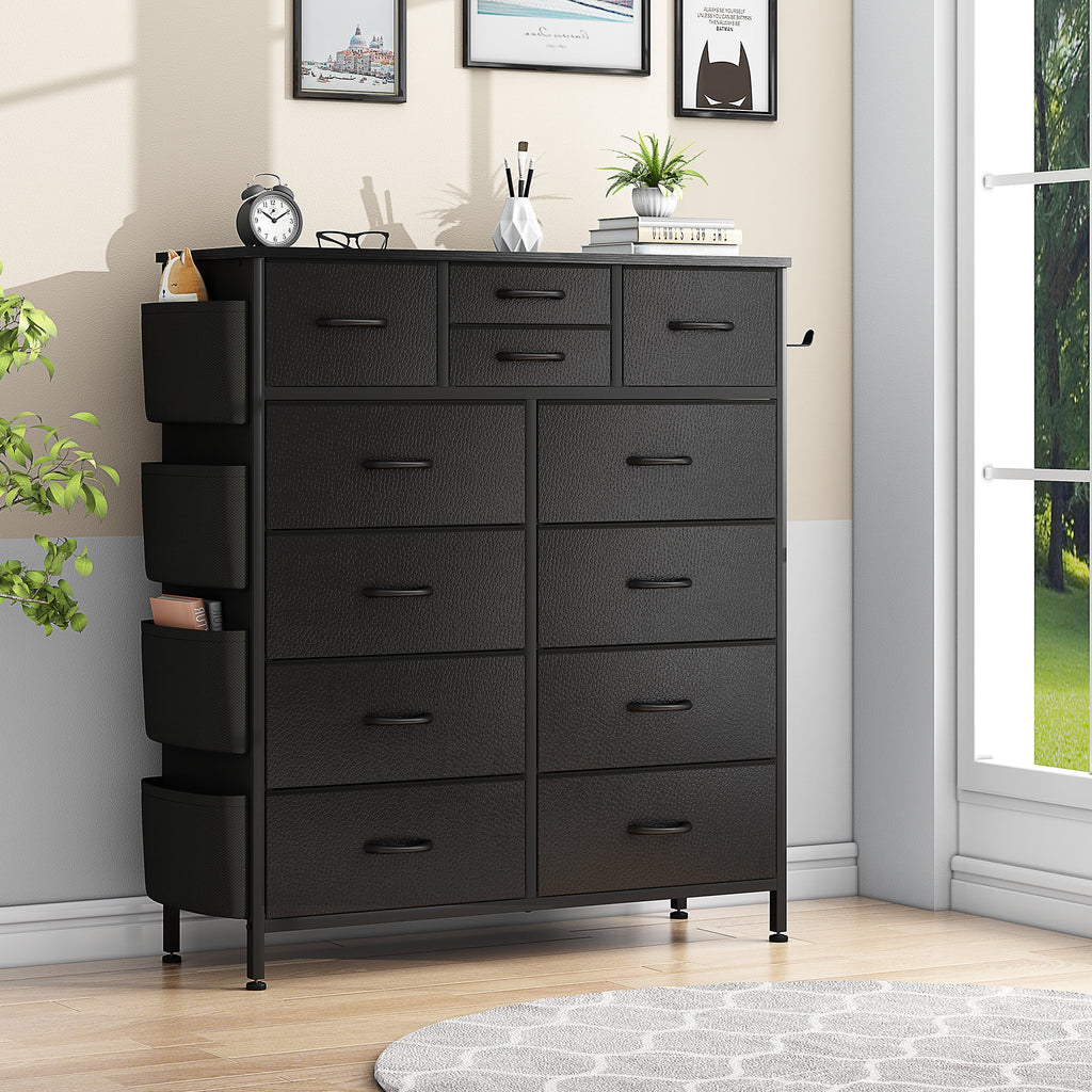White 10 Drawer Dresser F4801