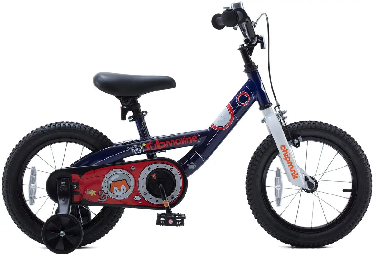 18 In Blue Steel Bike with Kickstand D7524