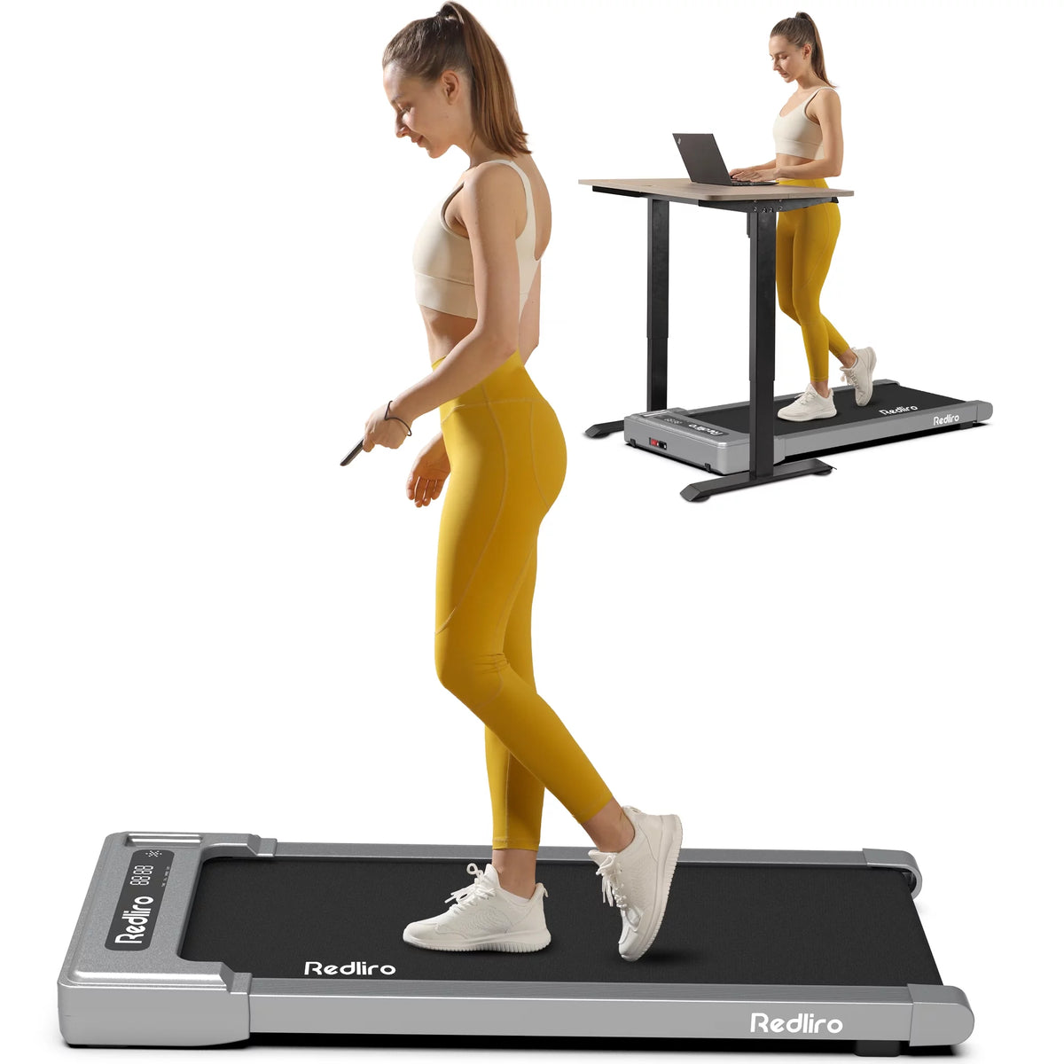 White 2.25HP Walking Pad Treadmill Q749