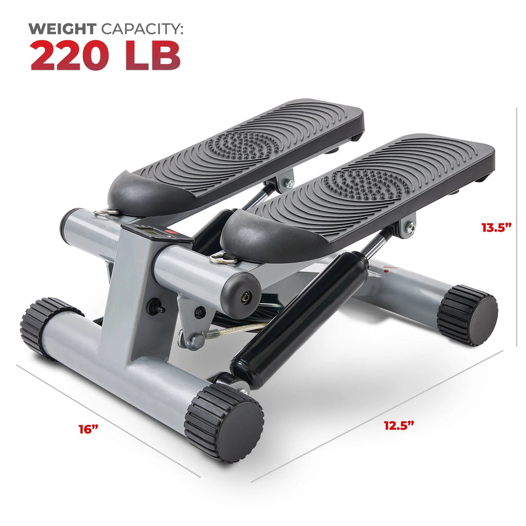 Mini Stepper Step Machine with Resistance Bands and LCD Monitor O373