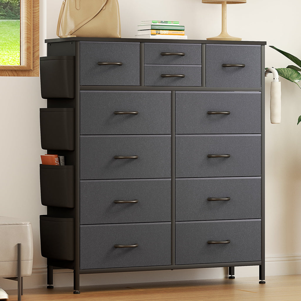Rustic Brown 12 Drawer Dresser J661