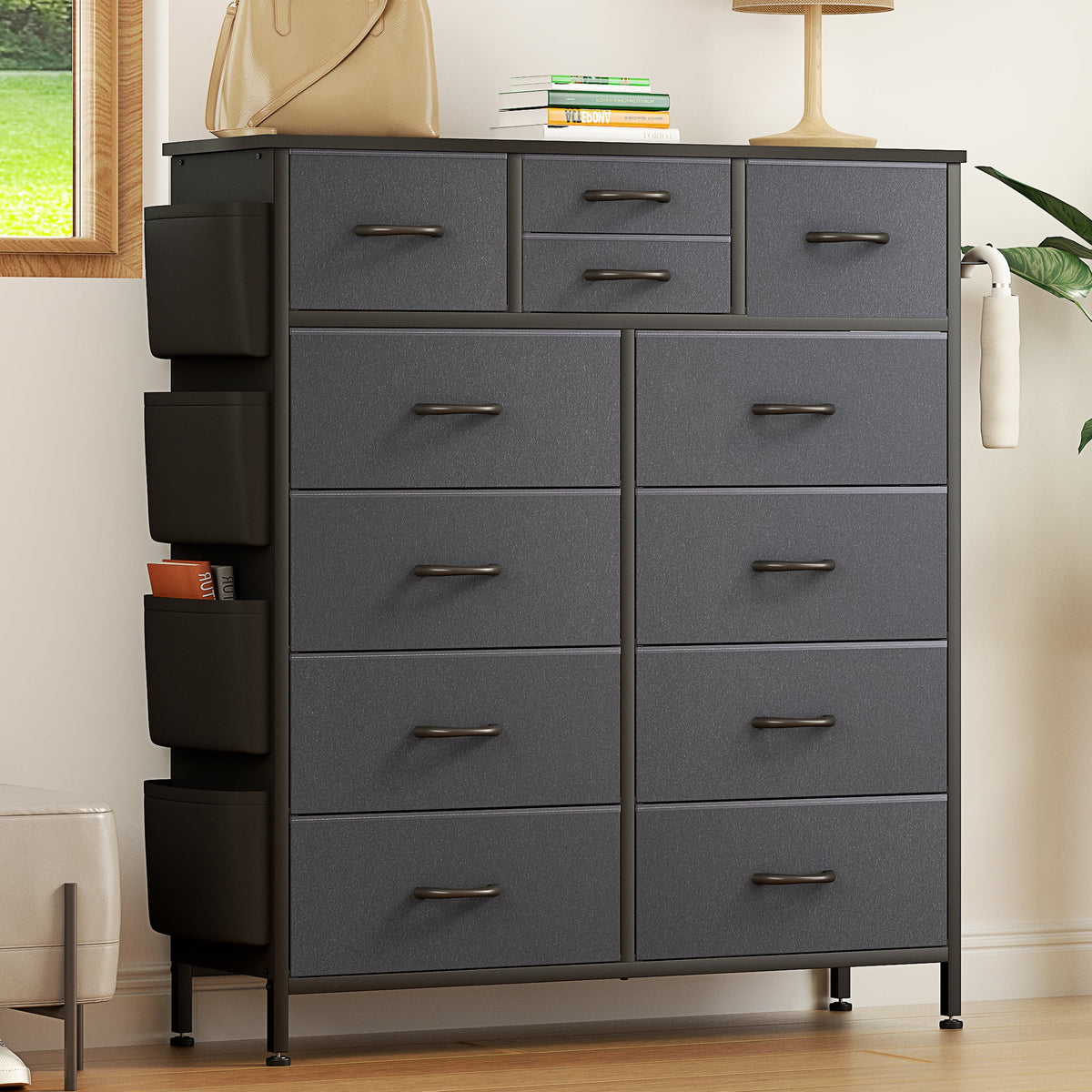 Rustic Brown 12 Drawer Dresser J661
