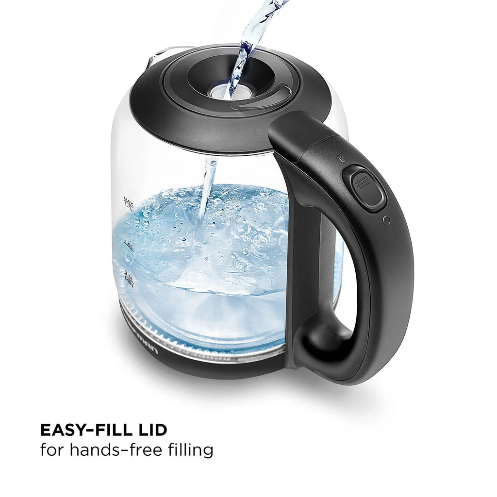 1.7 Liter Electric Kettle with Removable Lid and LED Indicator Lights Black Z885
