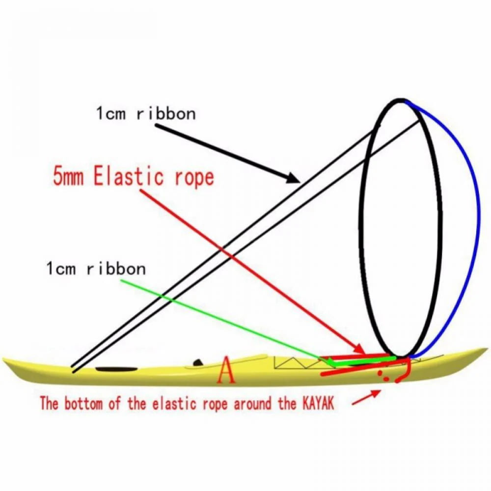 108cm Inflatable Rowing Sails Folding Boat Accessories D83206