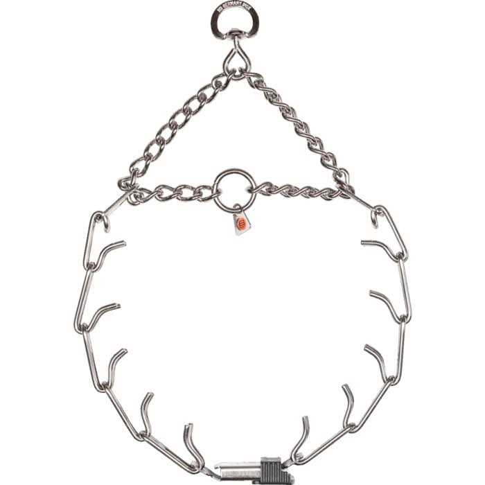 Black Stainless Prong Collar with O Ring T64038