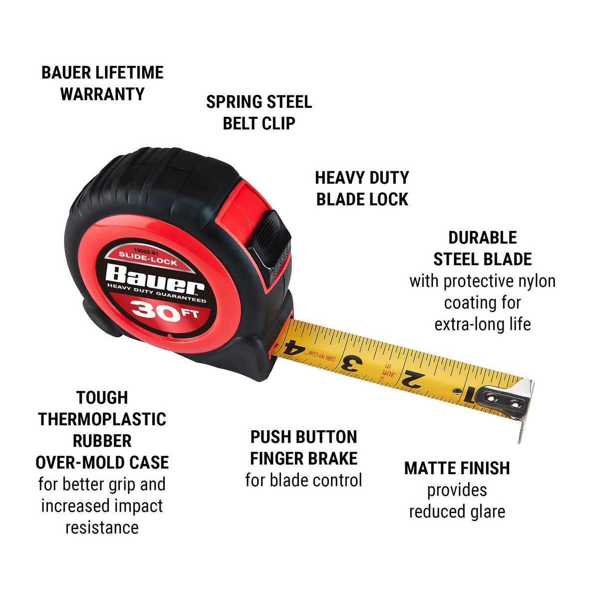 30 ft. x 1 in. Tape Measure B328802