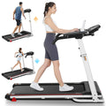 Folding Treadmill with Removable Desk, White P776