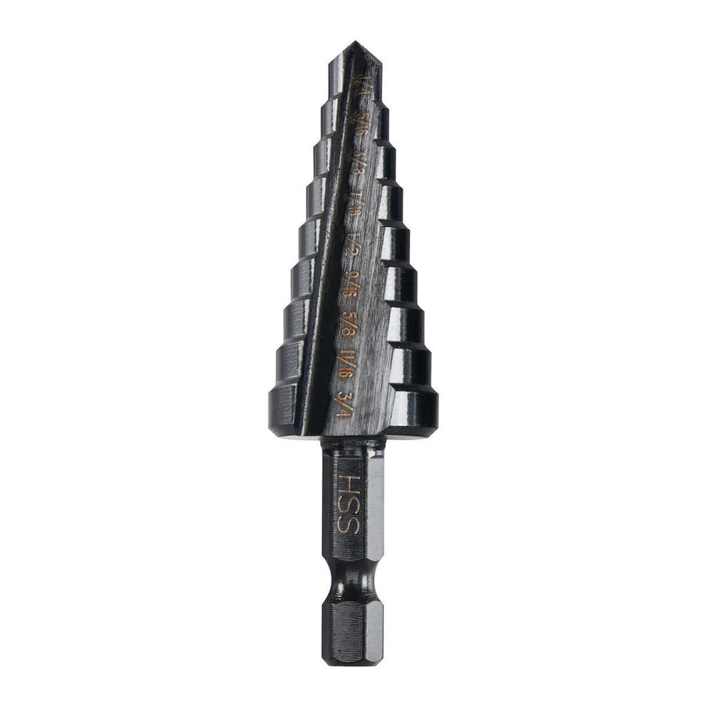1/4 in. to 3/4 in. Black Oxide Step Drill Bit T98357