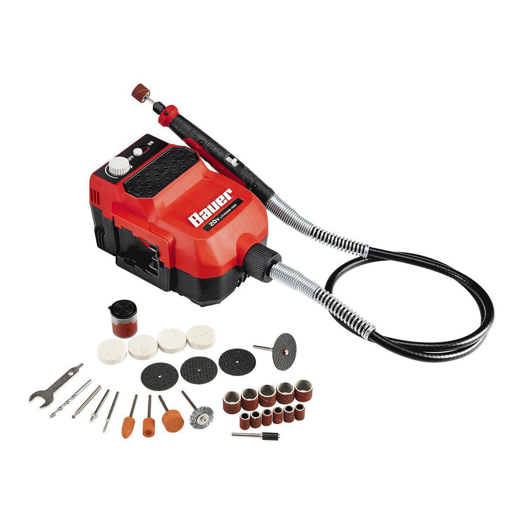 20V Cordless Variable-Speed Rotary Tool Kit with Flexible Shaft E979022