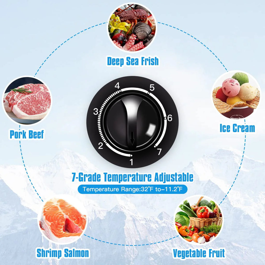 3.5 Cu ft Black Chest Freezer G13618