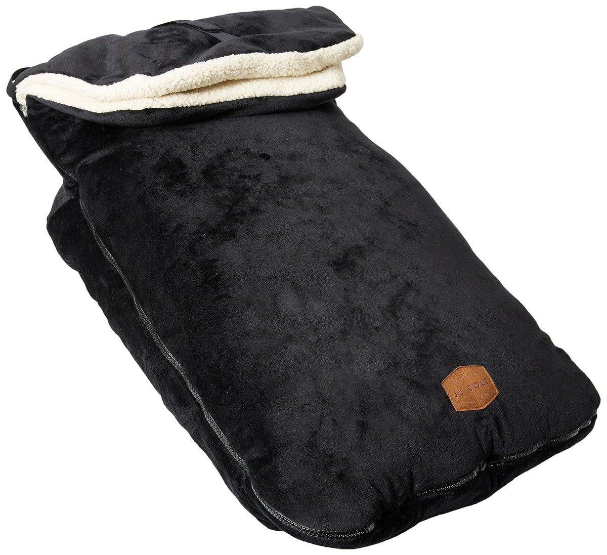 Sherpa-Lined Toddler Car Seat Cover and Bunting Bag Black K2952
