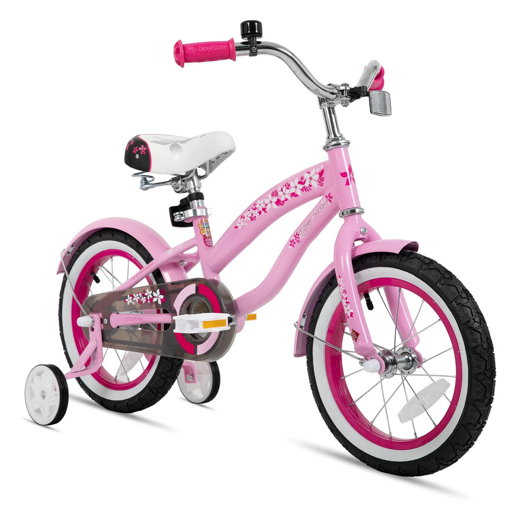 12 14 16 Kids Cruiser Bike with Training Wheels, Green J293