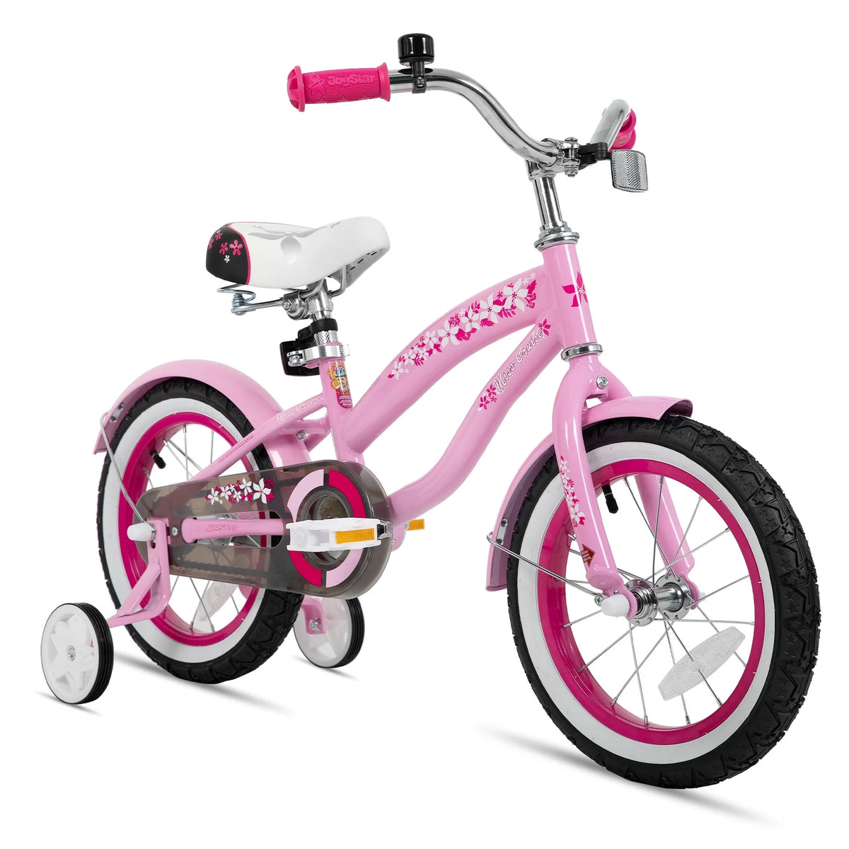 12 14 16 Kids Cruiser Bike with Training Wheels, Green J293