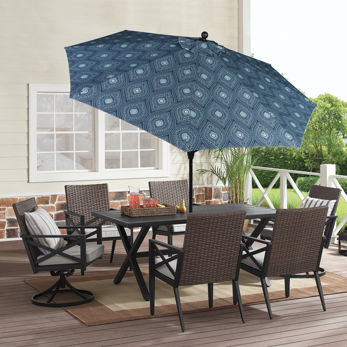 9' Round Crank Patio Umbrella G3347