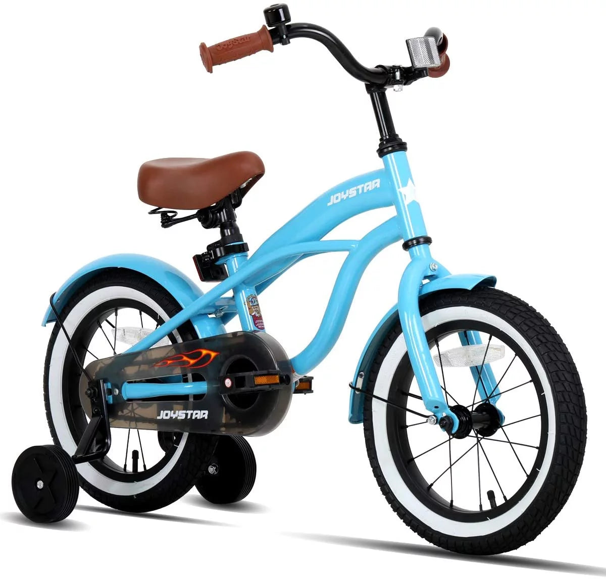 12 14 16 Kids Cruiser Bike with Training Wheels, Green J293