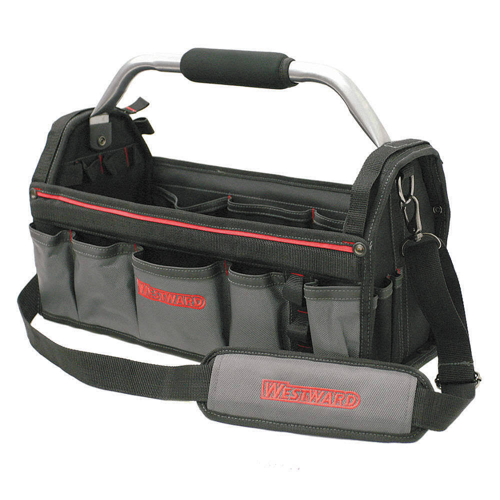 Black 11 Pockets Tool Tote P1101