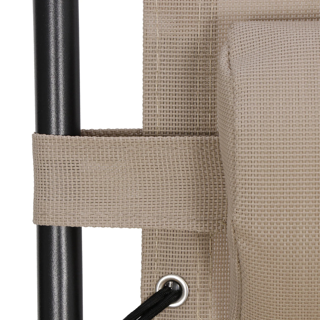 2 Pack Beige Steel Zero-Gravity Chair T781382