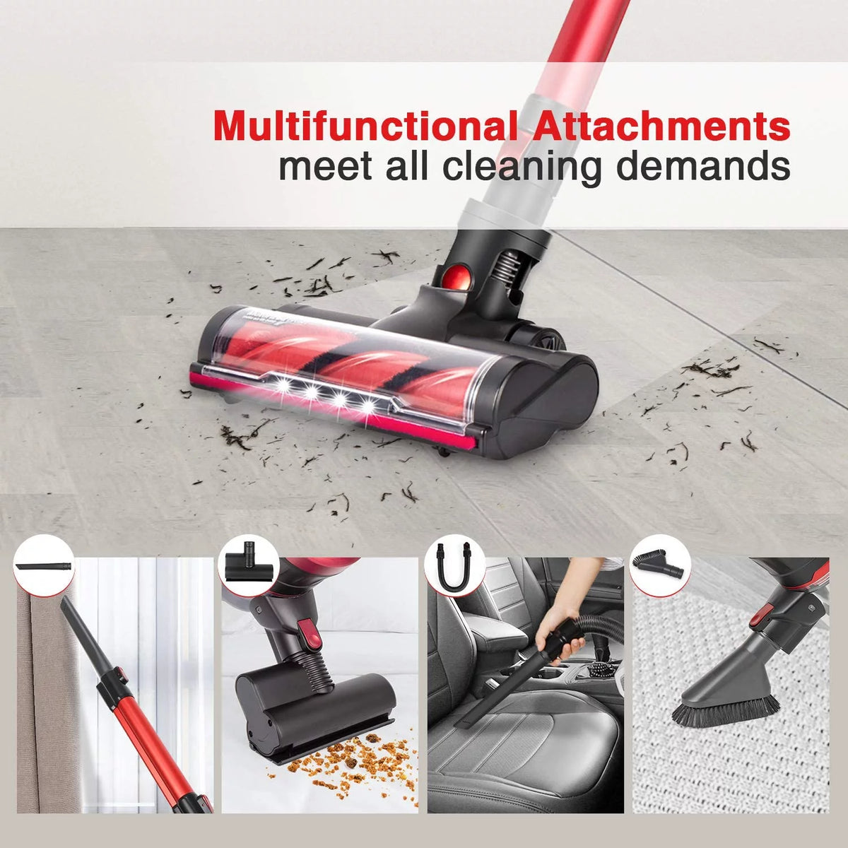 Cordless 2-in-1 Lightweight Stick Vacuum Cleaner Q7583