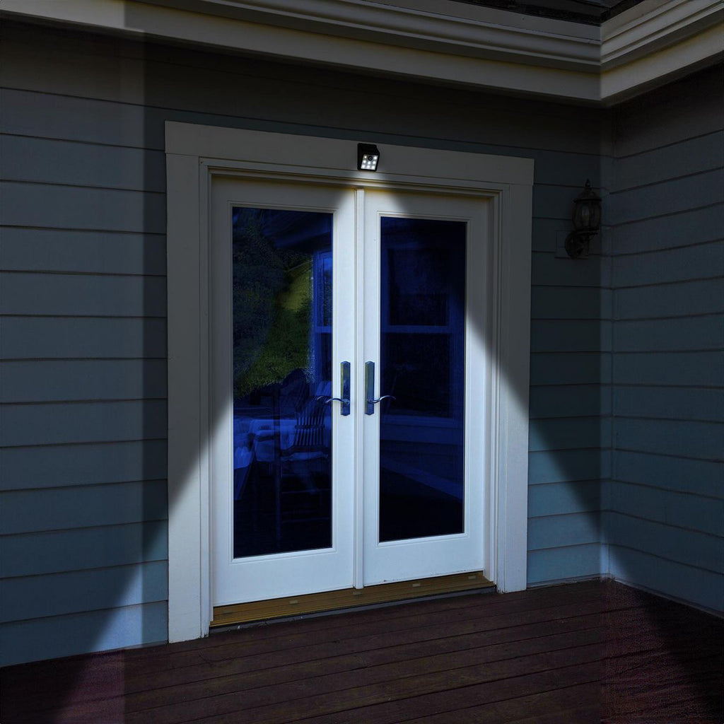 115 Lumen Wall-Mount Solar Security Light, Black Z3046